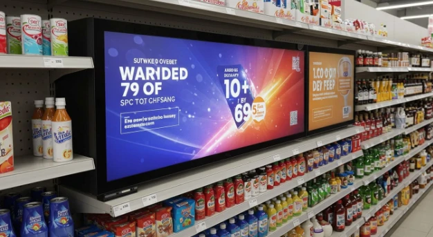 سپرمارڪيٽ ۽ گروسري اسٽورن لاءِ وڌايل LCD اسڪرين