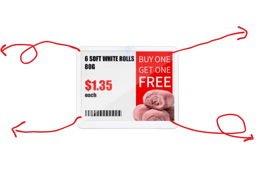 5.8-inch E-ink Electronic shelf labels 5.8-inch E-ink Electronic shelf labels